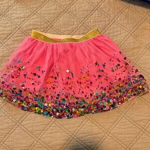 Pink Sequin Kids Skirt
